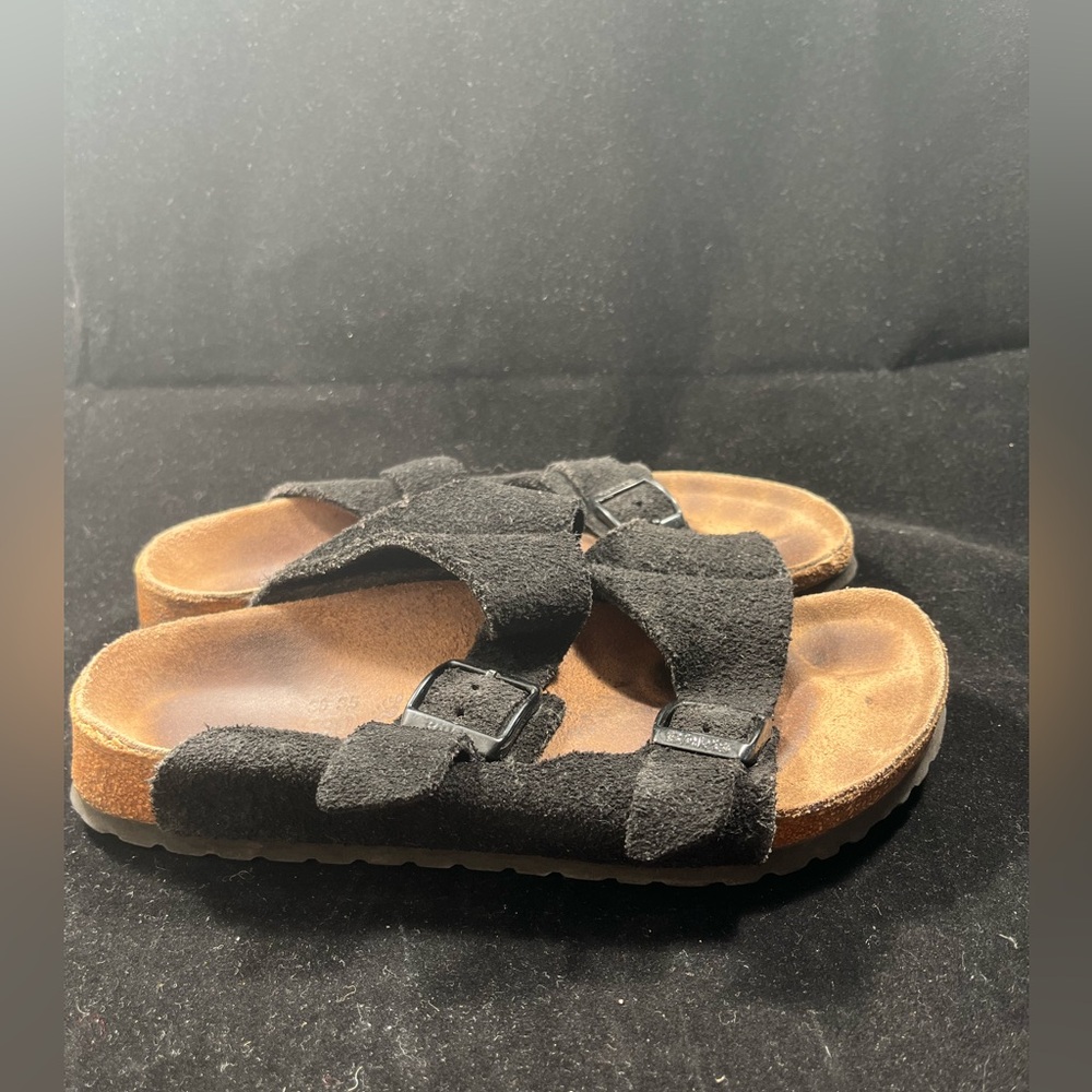 Birkenstock Birki’s double strap black suede size 36